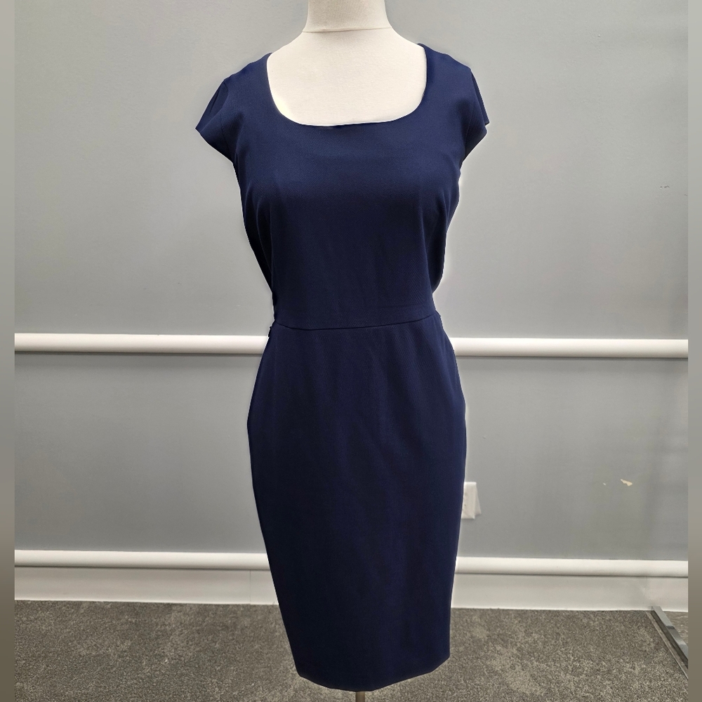 Ann Taylor Classic Navy Midi Dress